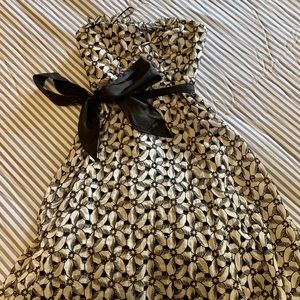 Black and White Lace Dress